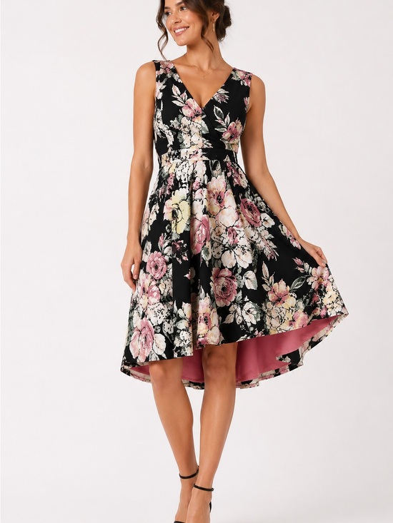 White House Black Market Dresses & Skirts - White House Black Market Floral High-Low Fit & Flare Dress – NWT – Size 0